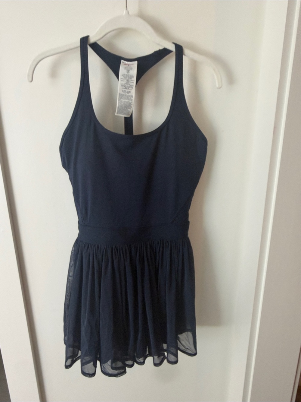 Wilson Navy Blue Women's Tank Dress with Mesh Skirt